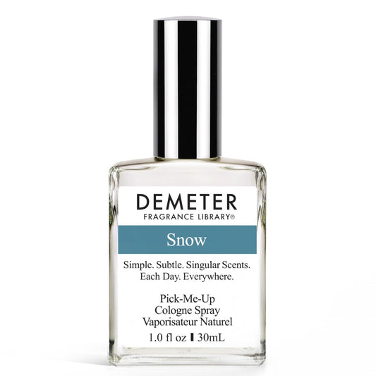 DEMETER Natural Perfume Spray Cologne for Women and Men, Snow Cologne, 1 oz