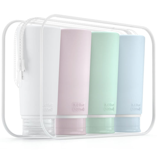 Valourgo Travel Bottles for Toiletries Tsa Approved Travel Size Containers BPA Free Leak Proof Travel Tubes Refillable Liquid Travel Accessories