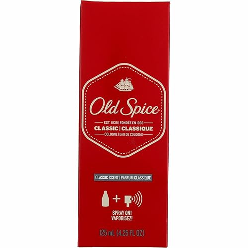 Old Spice Classic Cologne Spray 4.25 oz (Pack of 6)