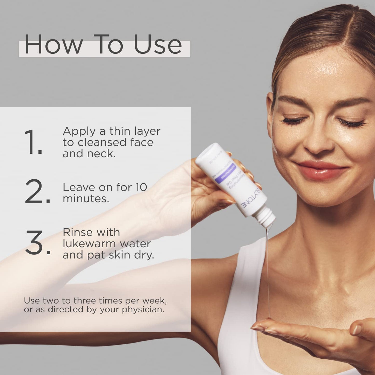 Glytone Rejuvenating Mini Peel Gel | Face Exfoliator with 10.8% FAV Glycolic Acid | Peeling Gel for Face Retexturizes and Reduces Fine Lines