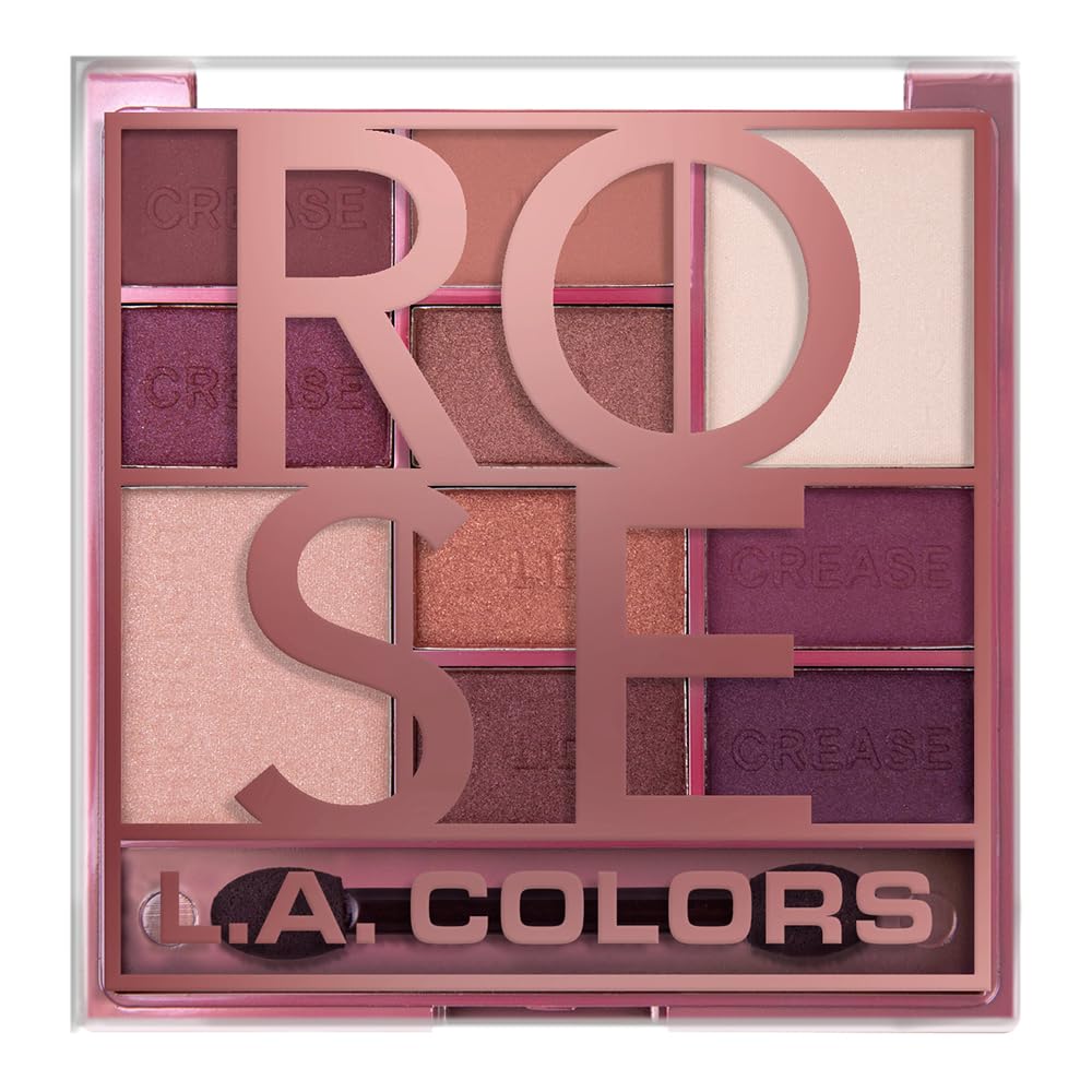 L.A. COLORS Color Block Eyeshadow, Rose CES136