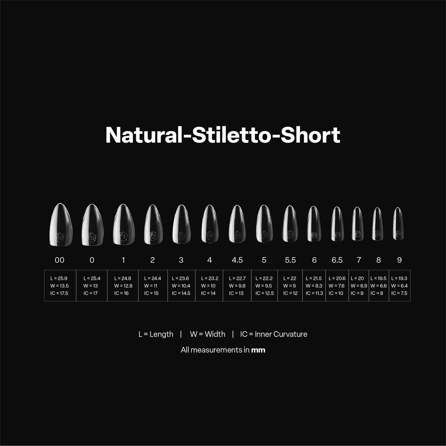 Apres Gel-X® Stiletto Box of Nail Tips | 280 Gel-X Tips, Soft Gel Tips, 14 Sizes 00-9 | Half-sizes Included (Natural Stiletto Short, 280 Count) Beauty & Personal Care APRÉS