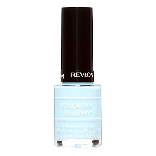 Revlon ColorStay Gel Envy Longwear Nail Polish, with Built-in Base Coat & Glossy Shine Finish, in Blue/Green, 350 To The Chapel, 0.4 oz