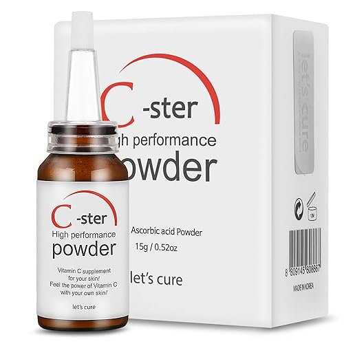 Let's Cure C-Ster High Performance Whitening 100% Vitamin C Powder, 15 Gram