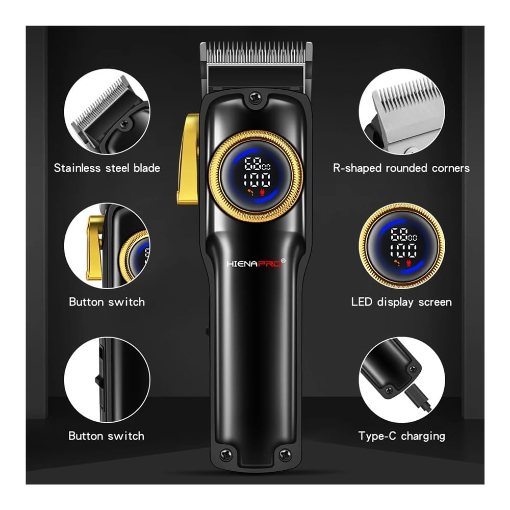 EWKYLSEM Razors Three-Piece Professional Electric Hair Trimmer Set, USB Rechargeable Hair Clipper, Men's Electric Razor?Suitable for Family use Beauty and Personal Care EWKYLSEM
