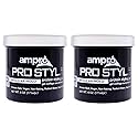 AmPro Pro Styl Styling Gel - Non-Flaking, Alcohol Free, Vegan Formula - Flexible, Touchable Hold for All Hair Textures - Regular - 2 pc