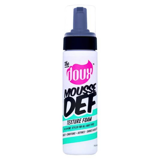 The Doux Multi-Use Mousse for Curly Hair - The Doux Mousse Def Texture Foam for Styling, Curl Definition, Volume & Shine - Curl Cream Alternative