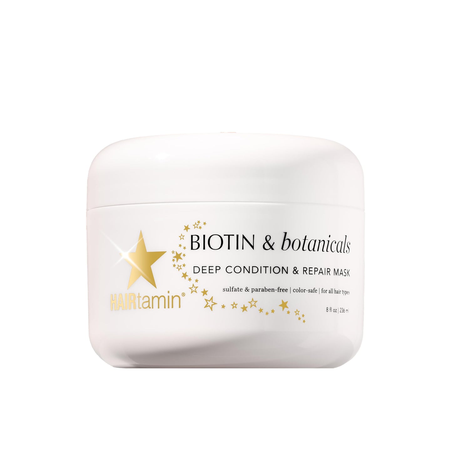 HAIRtamin Hair Conditioner - Biotin & Botanicals Deep Conditioning Mask for Dry, Damaged, Bleached Hair Repair, Moisturizing Hair Treatment for Curly