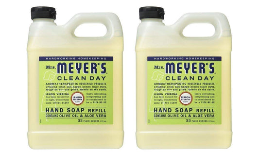 Mrs. Meyer's Clean Day Liquid Hand Soap Refill Bottle, Lemon Verbena Scent, 33 Fl oz (Pack of 2) Beauty & Personal Care Mrs. MEYER'S