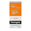 Neutrogena Rapid Clear Acne Eliminating Spot Treatment Gel with Witch Hazel and Salicylic Acid Acne Medicine for Acne-Prone Skin, 0.5 fl. oz