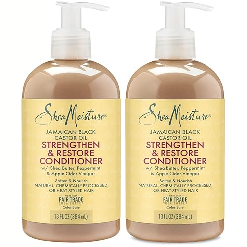 Shea Moisture Jamaican Black Conditioner Strength/Grow 13 Ounce (384ml) (2 Pack)
