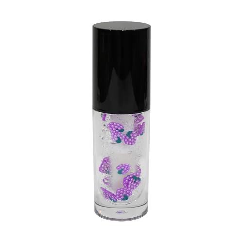 Ketiara Grapes Flavor Big Brush Wand Hydrating Non-sticky Premium Clear Lip Gloss Infused With Hyaluronic Acid