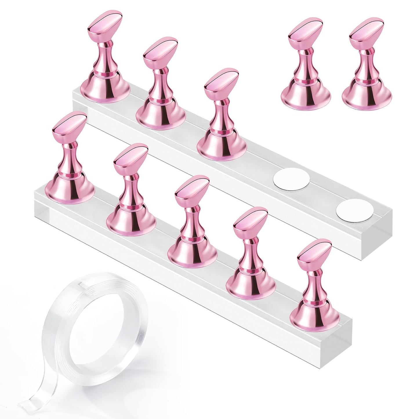 Makartt Nail Stand for Nails Art Display Practice Nail Holder for Painting Nails Stand for False Nail Press On Designs Magnetic Fake Nail Holder Beauty and Personal Care Makartt