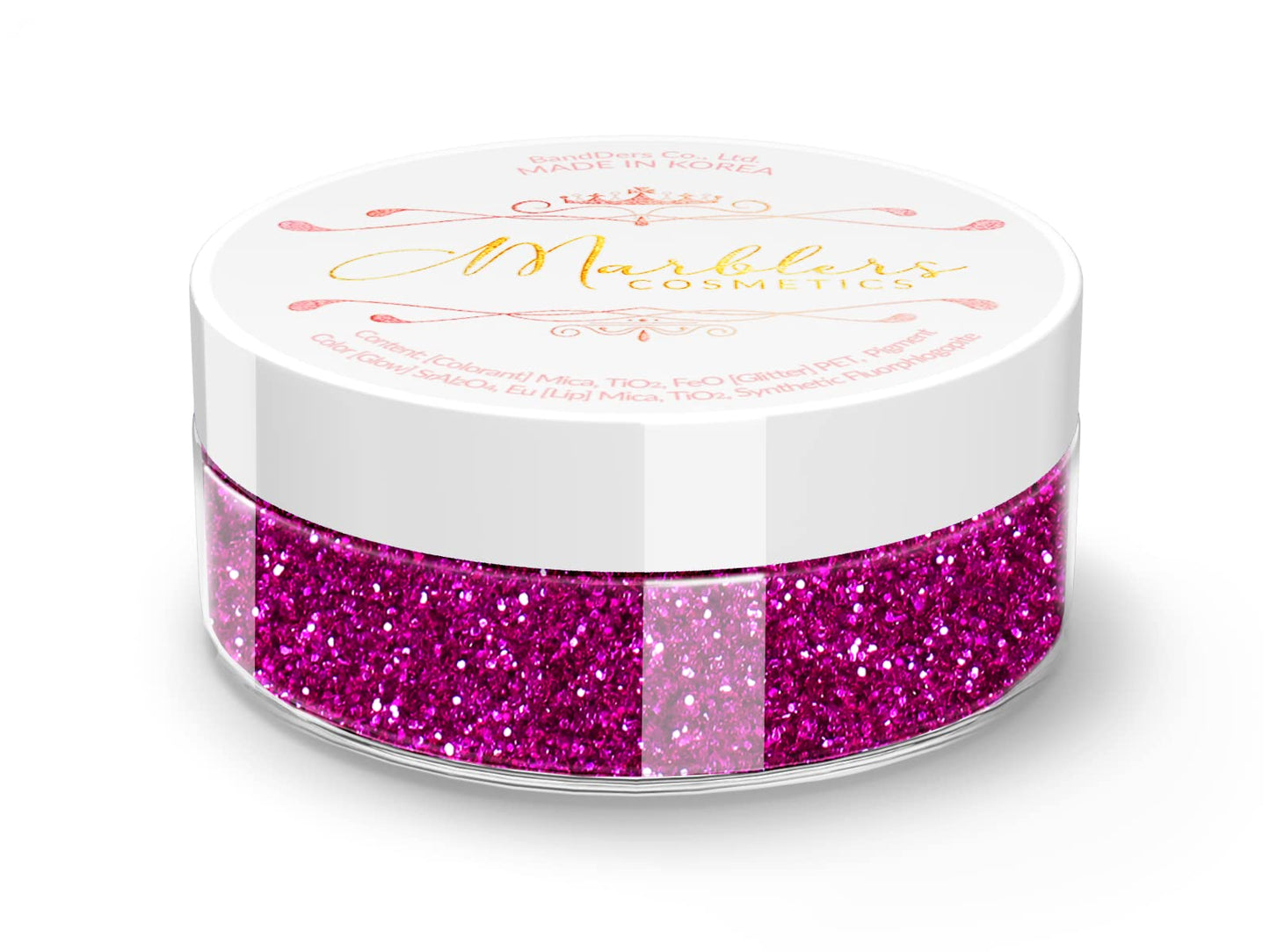 MARBLERS Twinkle Face & Body Glitter [Hot Plum] 0.18oz (5g) | Fine | Non-Toxic | Vegan | Cruelty-Free | Festival, Rave & Party Makeup | Eye, Hair