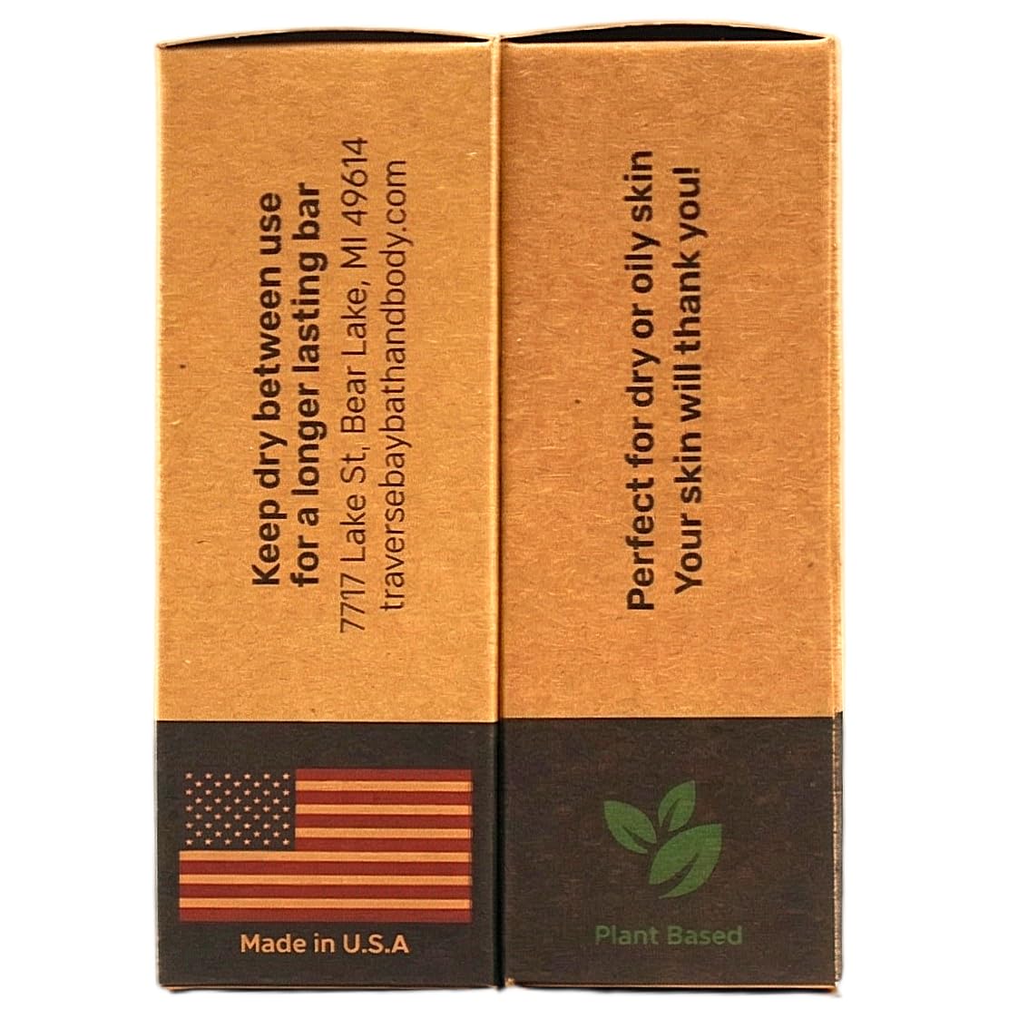 Traverse Bay Bath and Body Eucalyptus Mint Natural Cold Process Soap, Essential Oil Based, Cooling Eucalyptus and Peppermint, 2 Bars, 11+ oz Beauty & Personal Care Traverse Bay Bath and Body