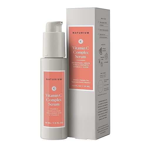 Naturium Vitamin C Complex Face Serum, Plus Hyaluronic Acid & Vitamin E, Anti Aging Skin Care Treatment, 1 oz