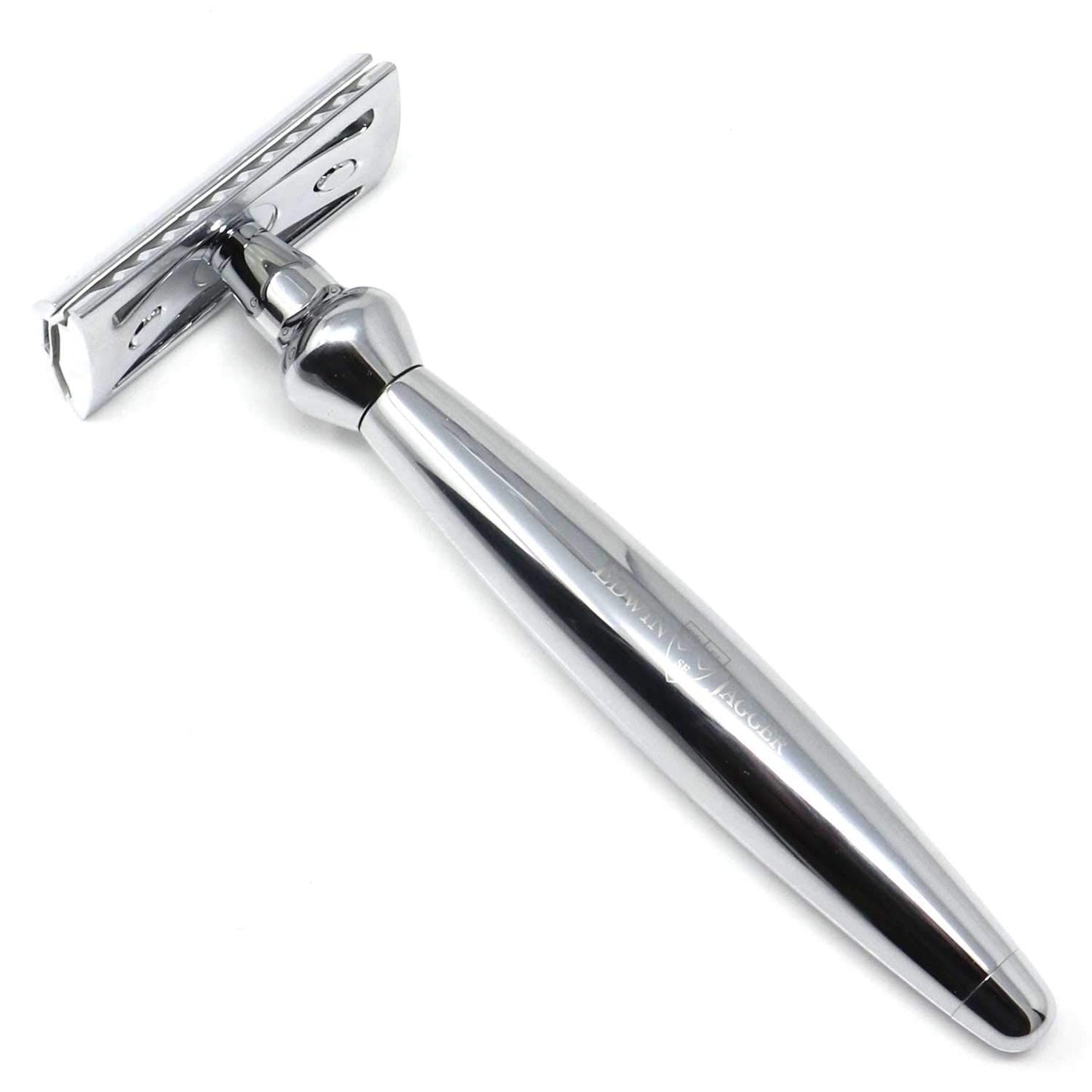 Edwin Jagger Bulbous De Razor - Safety Razor, Double Edge Razor Wet Shaving Razors … (Chrome) Beauty and Personal Care Edwin Jagger