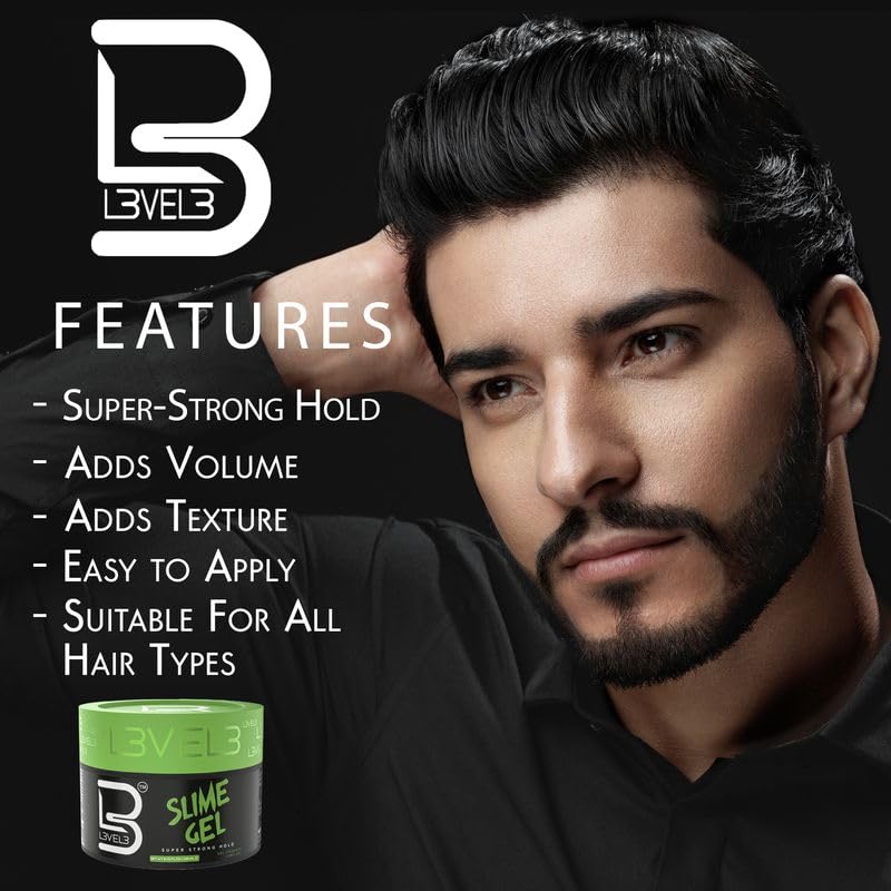L3 - Level 3 Slime Gel - Firm Hold Hair Styling Gel