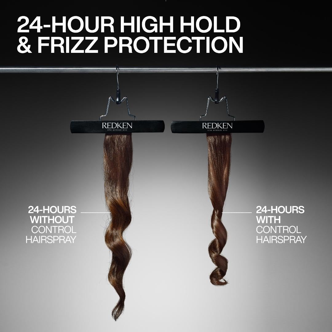 Redken Control Hairspray 28 For All Hair Types - Provides Long-Lasting Anti-Frizz Protection, Humidity Resistance and Long-Lasting Style Memory