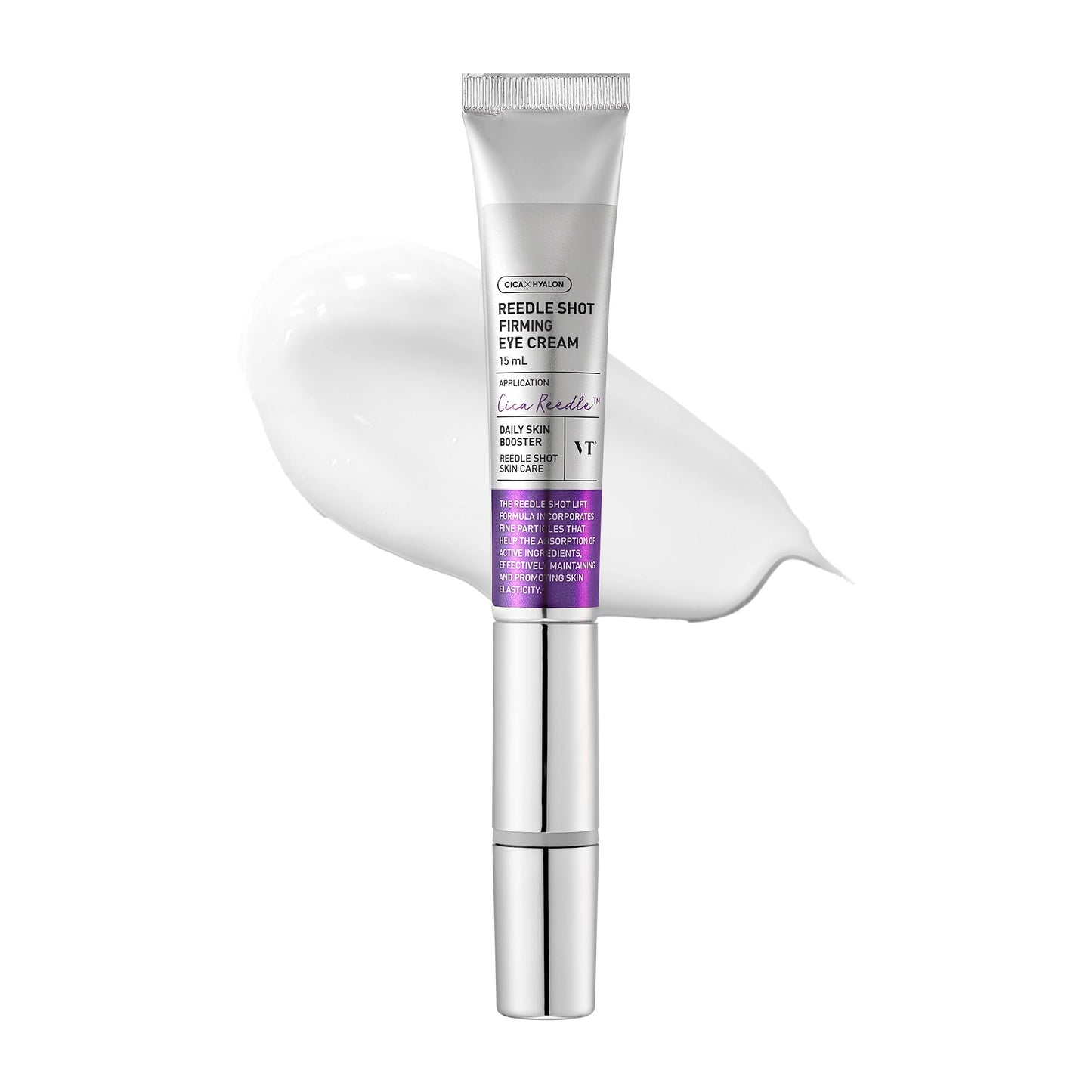VT COSMETICS Reedle Shot Firming Eye Cream, 9-Peptide Complex, Bakuchiol & Hyaluronic Acid, Vibrating Metal Applicator for Puffiness, Fine Lines Beauty and Personal Care VT COSMETICS Default Title