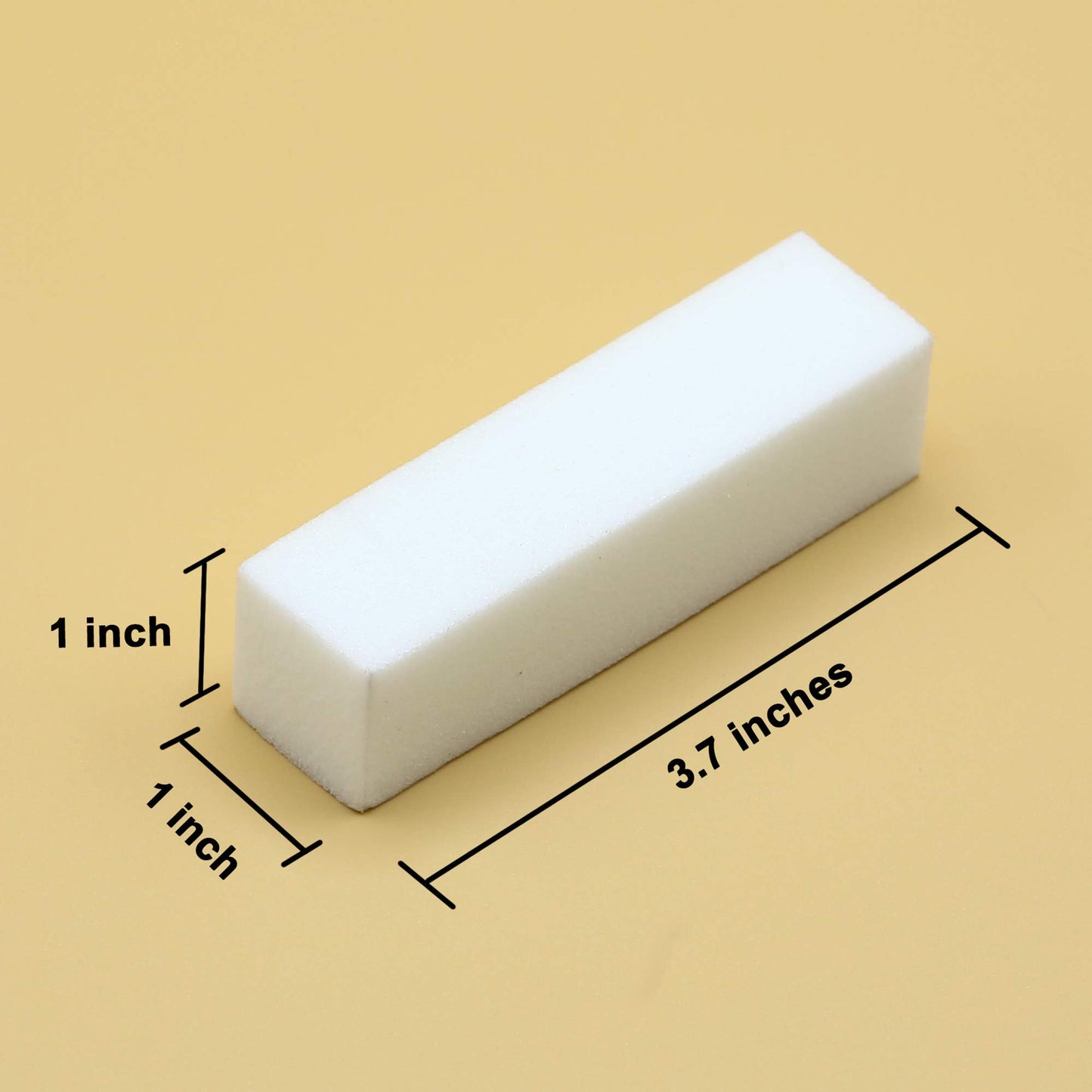 Morary 12-Pack, Nail Buffer Blocks for Natural and Acrylic Nails, 4 Sided, Medium Grit (White)