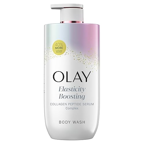 Olay Body Wash for Women, Elasticity Boosting, Collagen Peptide Serum Complex, Renews Moisture, Free of Parabens & Phthalates, Vitamin B3 Lameller