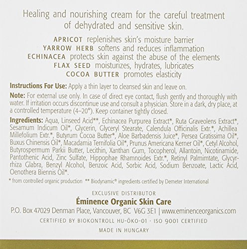 Eminence Organic Skincare. Apricot Calendula Nourishing Cream 1.0 oz.