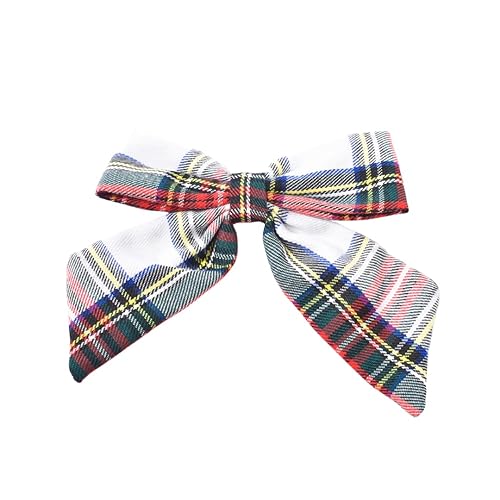 Bellefixe Christmas Bow Hair Clip | Women and Girls | Tartan Plaid Bow Clip (Nutcracker)