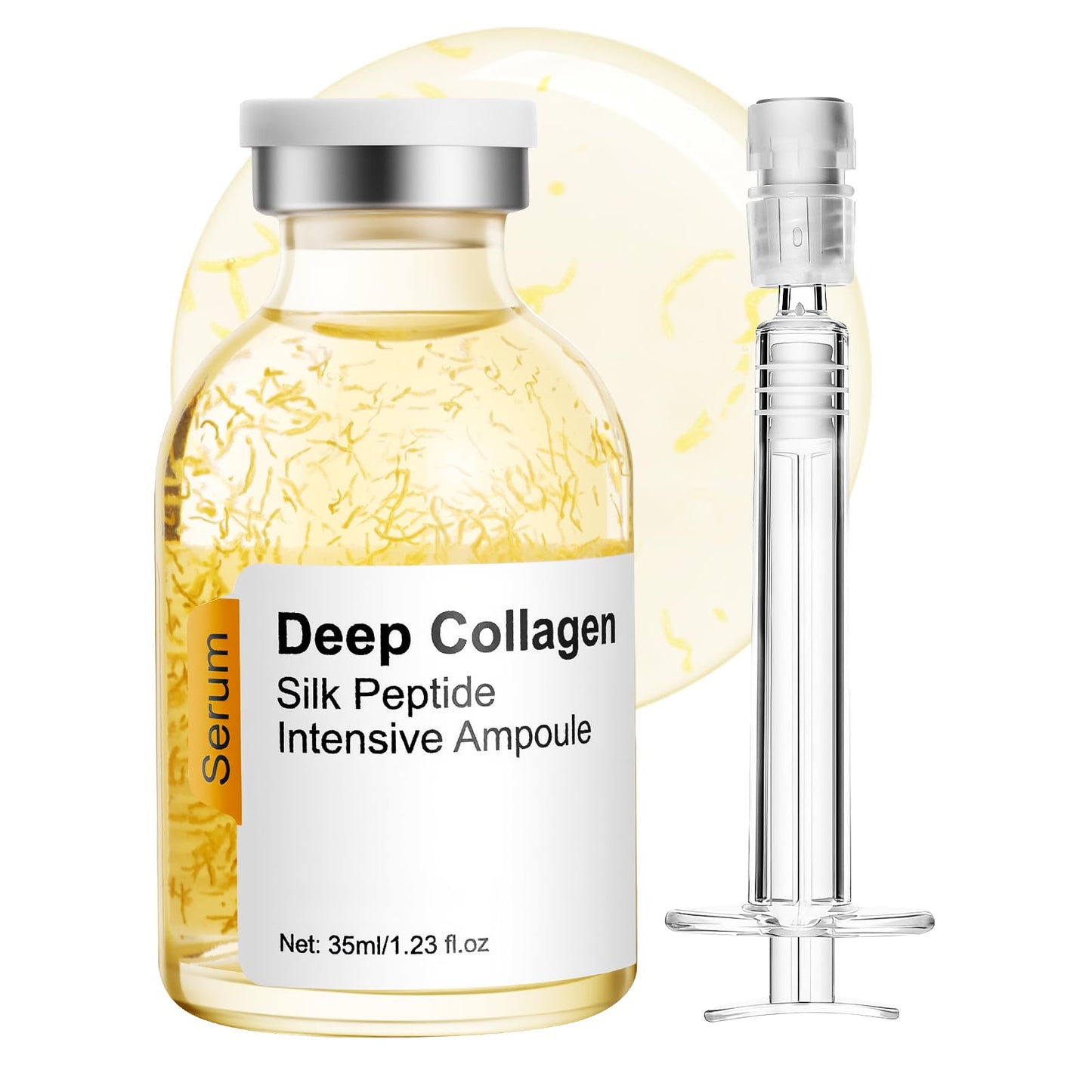 Silk peptide serum for face Deep Collagen Silk Peptide Intensive Lifting Serum ampoule?korean skin care Anti Aging Serum for Face Tightening