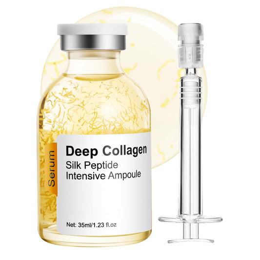 Silk peptide serum for face Deep Collagen Silk Peptide Intensive Lifting Serum ampoule?korean skin care Anti Aging Serum for Face Tightening