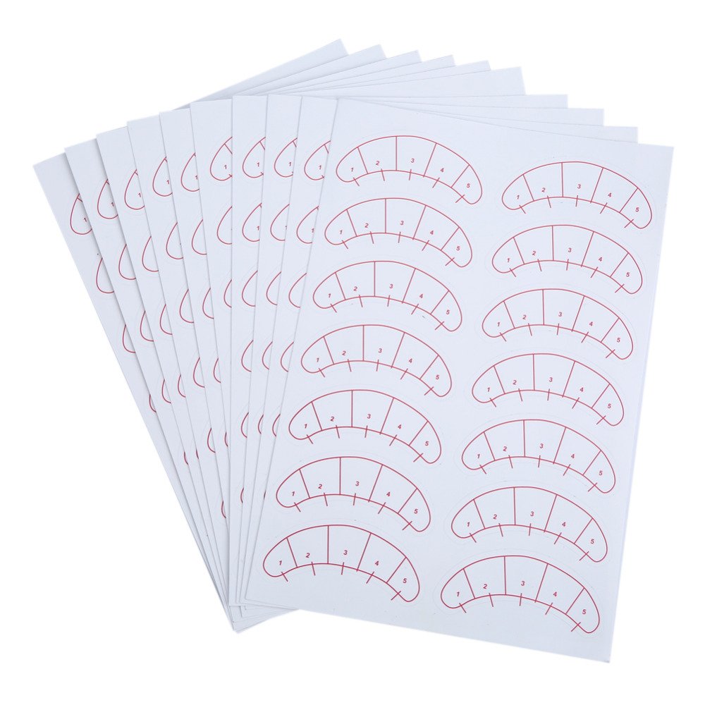 140 Pcs Paper Patches 3D Eyelash Under Eye Pads Patch Lash False Eyelash Extension Paper Patches Eye Tips Sticker Wraps Make Up Tools beauty eyelash