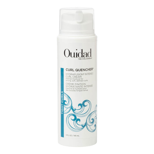 Ouidad Curl Quencher Hydrafusion Intense Curl Cream - 5 oz, Curl Defining Styler for Touchable Curls, Flexible Hold Frizz Control Curly Hair Cream