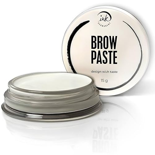 Eyebrow White Mapping Paste [Large 15g Bottle] Brow Mapping Paste, Eyebrow Contour for Microblading and PMU Supplies, Brow Design, Draw or Sketch the