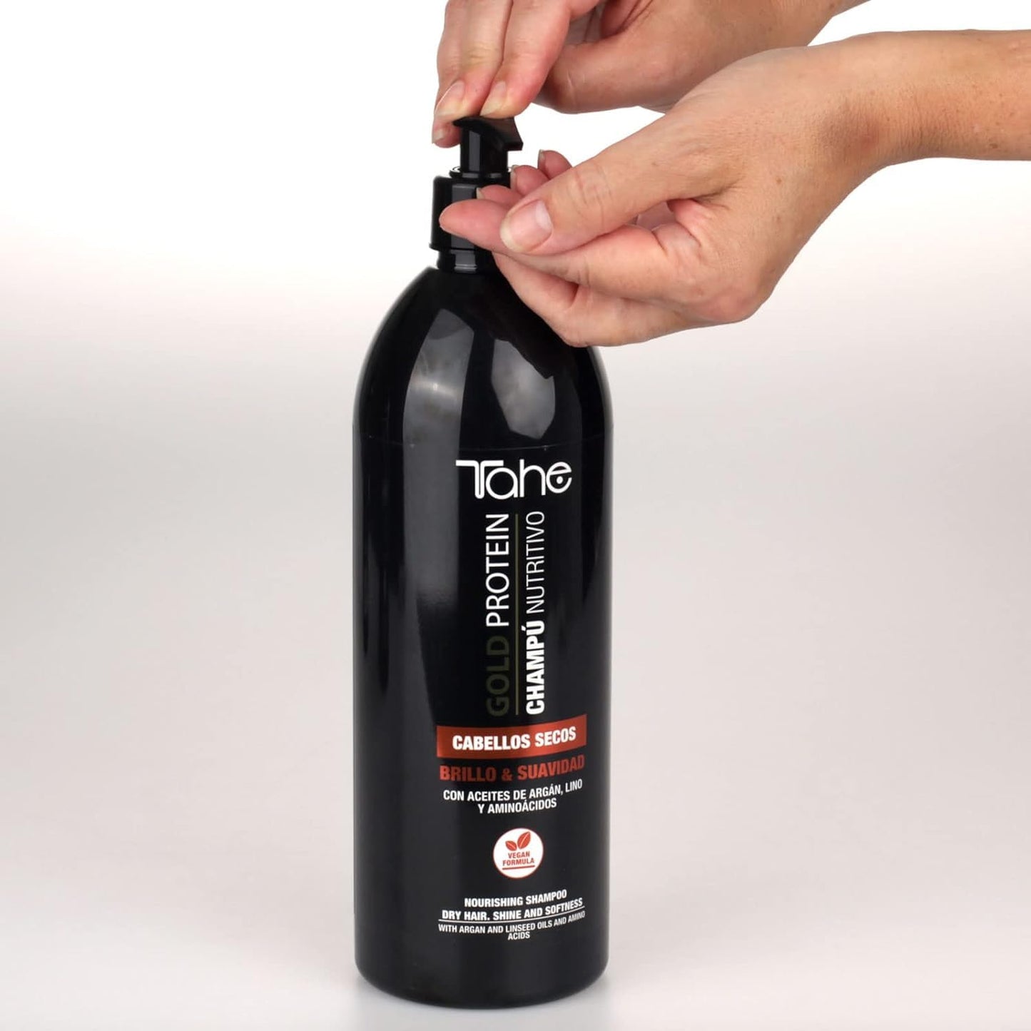 Tahe Gold Protein For Dry Hair Kit - Shampoo 1000ml + Mask 1000ml - Nourishing & Softness