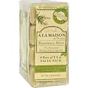 A LA Maison BAR SOAP,RSMRY Mint,Value, 4 CT Beauty & Personal Care A LA MAISON