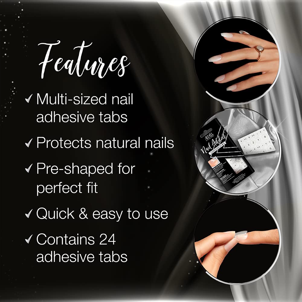 Ardell Professional Nail Addict, Adhesive Tabs, Easy Tab Release, Non-Damaging, Pre-Shaped for Perfect Fit, Strong Nail Glue, Alternative for Press-On Beauty & Personal Care Ardell
