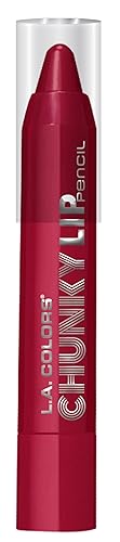 L.A. COLORS Chunky Lip Pencil, Deep Red, 0.04 Ounce