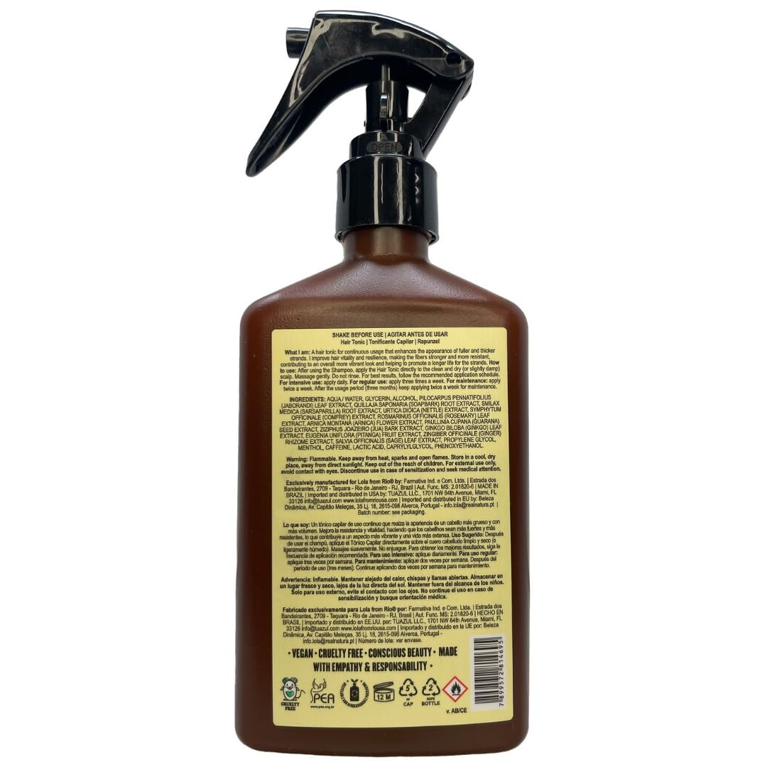 Lola From Rio - Rapunzel Hair Tonic Spray for Women - Hair Strengthening Treatment - Thickening Spray for Fine Hair - Supports Fuller Beauty and Personal Care Lola