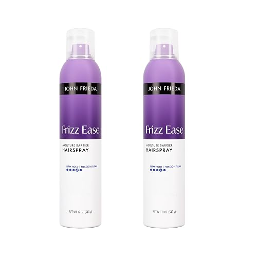 John Frieda Frizz Ease Moisture Barrier Firm Hold Hairspray, Extra Strength Hairspray with Frizz Control, 12 Oz, Pack of 2