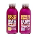 Real Raw Biotin Shampoo & Conditioner set - Add Volume + Body - No Water 100% Pure Aloe Juice & Coconut Water - Sulfate & Paraben Free, 12 Fl Oz (Pack
