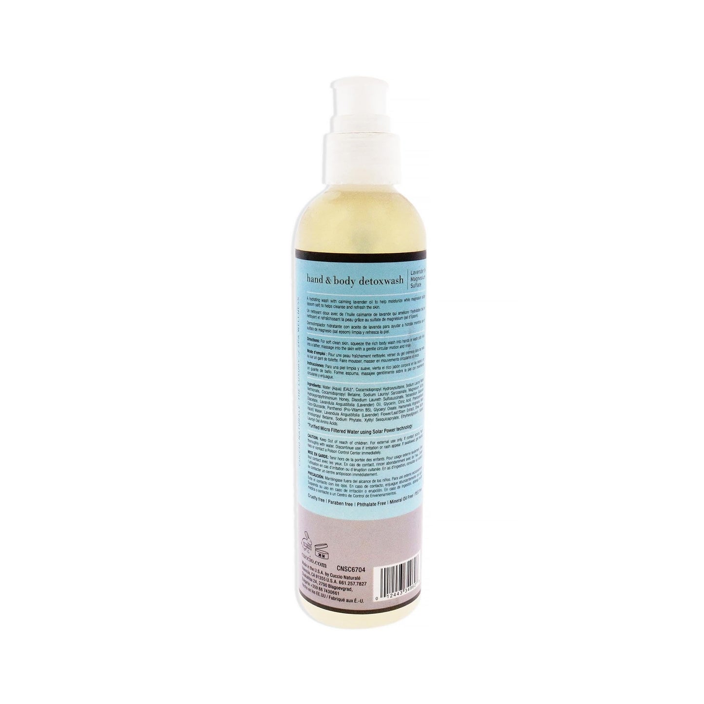 Cuccio Naturale Hand And Body Detoxwash - Helps Get Silky, Smooth Skin And Leaves It Delecately Scented - Exfoliates, Cleanses - Refreses And Hydrates