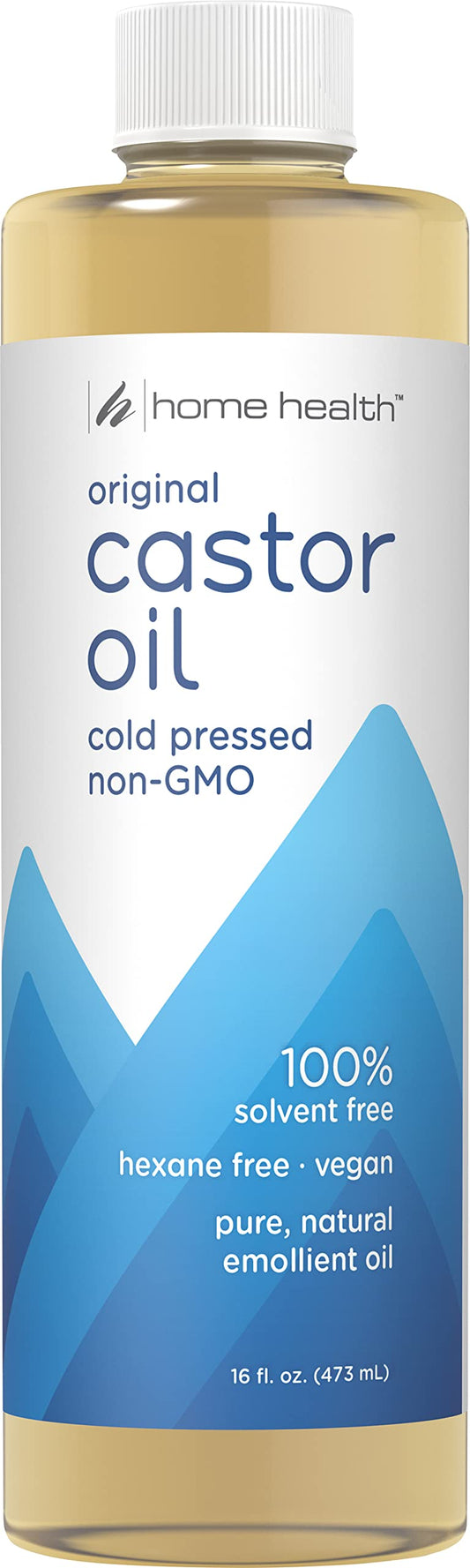 Home Health Original Castor Oil, Promotes Healthy Hair And Skin, Natural Skin Moisturizer - Pure, Cold Pressed, Non-GMO, Hexane-Free, Solvent-Free