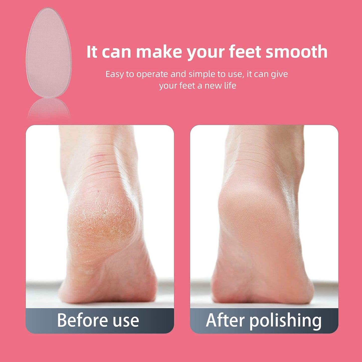 RedFlow Glass Nail File & Buffer Set – 2 Nano Glass Nail Files + 1 Foot File, Professional Manicure Set for Natural Nails & Callus Removal