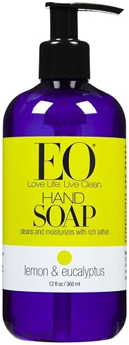 EO Products Liquid Hand Soap - Lemon & Eucalyptus - 12 oz Beauty & Personal Care EO