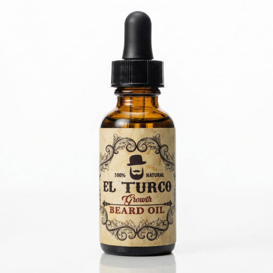 EL TURCO Beard Oil for Men with Jojoba, Castor & Rosemary, Natural Beard Growth Oil for Thicker, Fuller Beards, Helps Soften Dry Skin & Patchy Beards Beauty and Personal Care EL TURCO