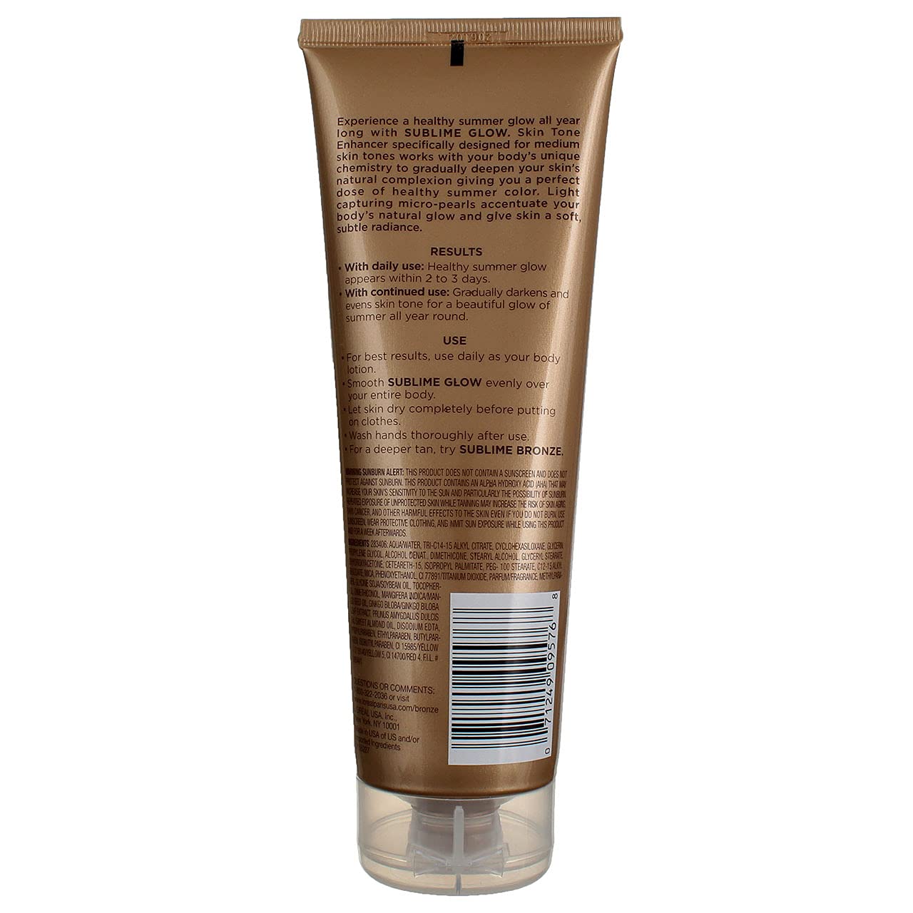L'Oreal Paris Sublime Bronze Glow Daily Moisturizer and Natural Skin Tone Enhancer, Medium Skin Tones, 8 fl. Oz