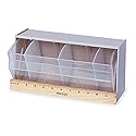 Quantum Storage Systems QTB410WT 1 Drawers Dividable Tip Out Bins Part Organizer White 6" H x 12" W x 6" D