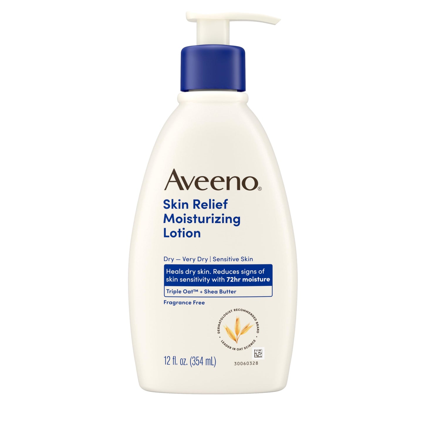 Aveeno Skin Relief Moisturizing Lotion Heals Very Dry, Sensitive Skin, Fast-Absorbing Body Lotion with Soothing Triple Oat & Shea Butter Formula