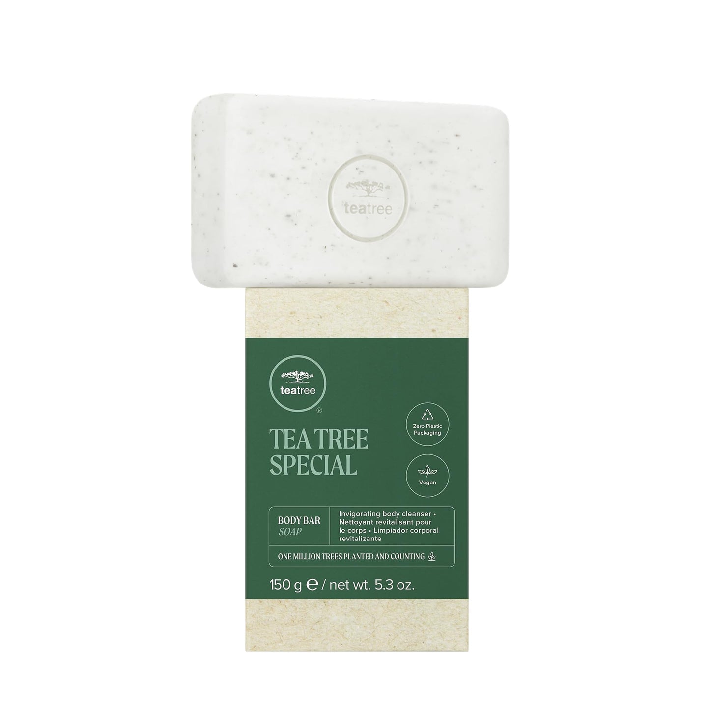 Tea Tree Body Bar Soap, Deep Cleans + Exfoliates, For All Skin Types