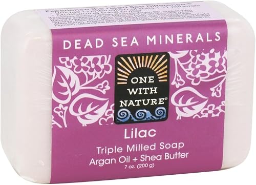 One With Nature Dead Sea Bar Soap Lilac 7 Oz